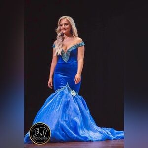 Jonathan Kayne DP001 Couture Dressing Dreams Couture C210224K Size 4 Royal